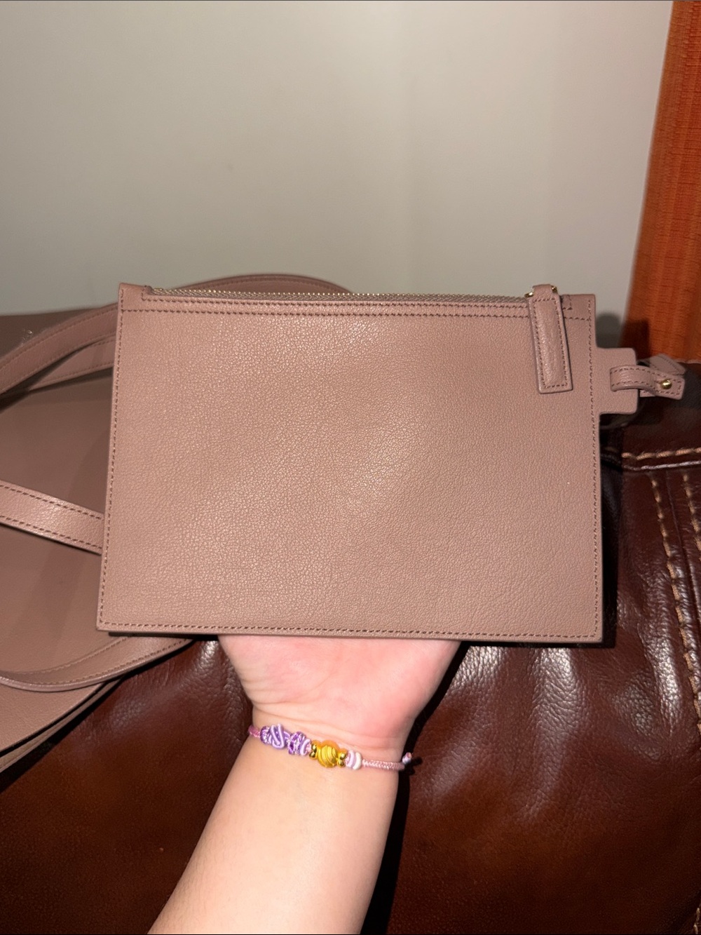 ‼️Authentic Saint Laurent YSL Leather Shopping Tote Shoulder Bag - Picture 8 of 14